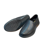 Men's Black Comfort Slip-On Loafers