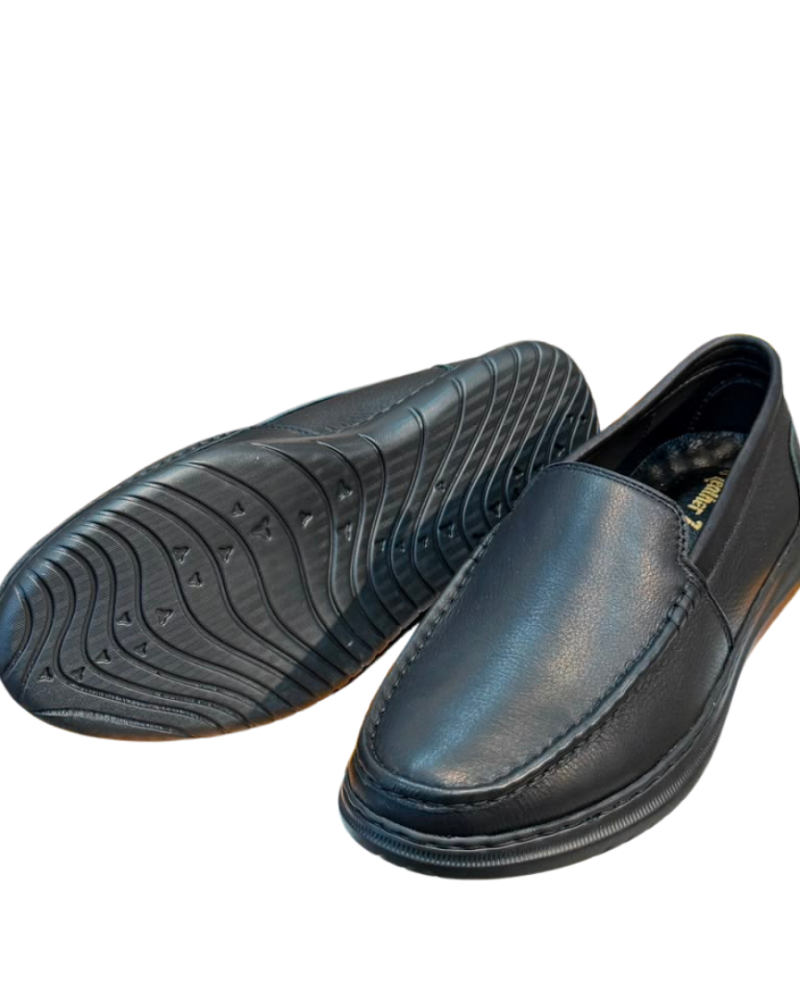 Men's Black Comfort Slip-On Loafers
