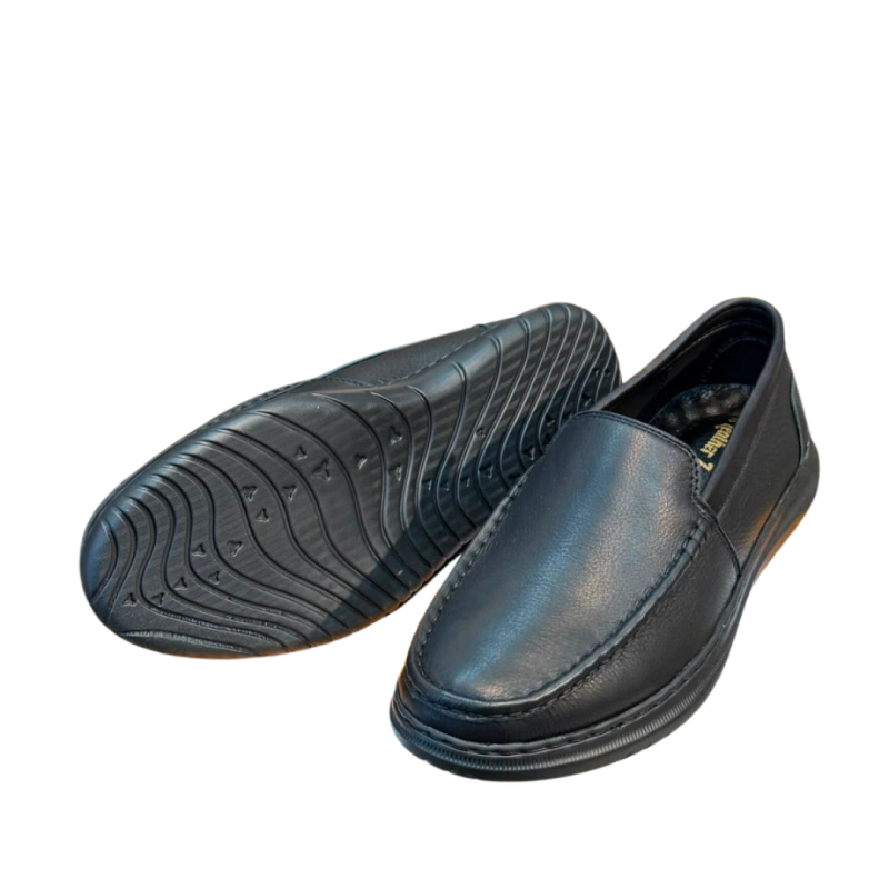 Men's Black Comfort Slip-On Loafers